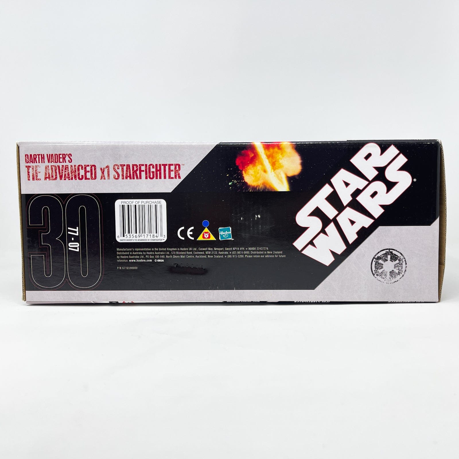 Vintage Hasbro Star Wars Mid Ships Darth Vader TIE Advanced X1 Starfighter - Hasbro 30th Anniversary Collection (2007)