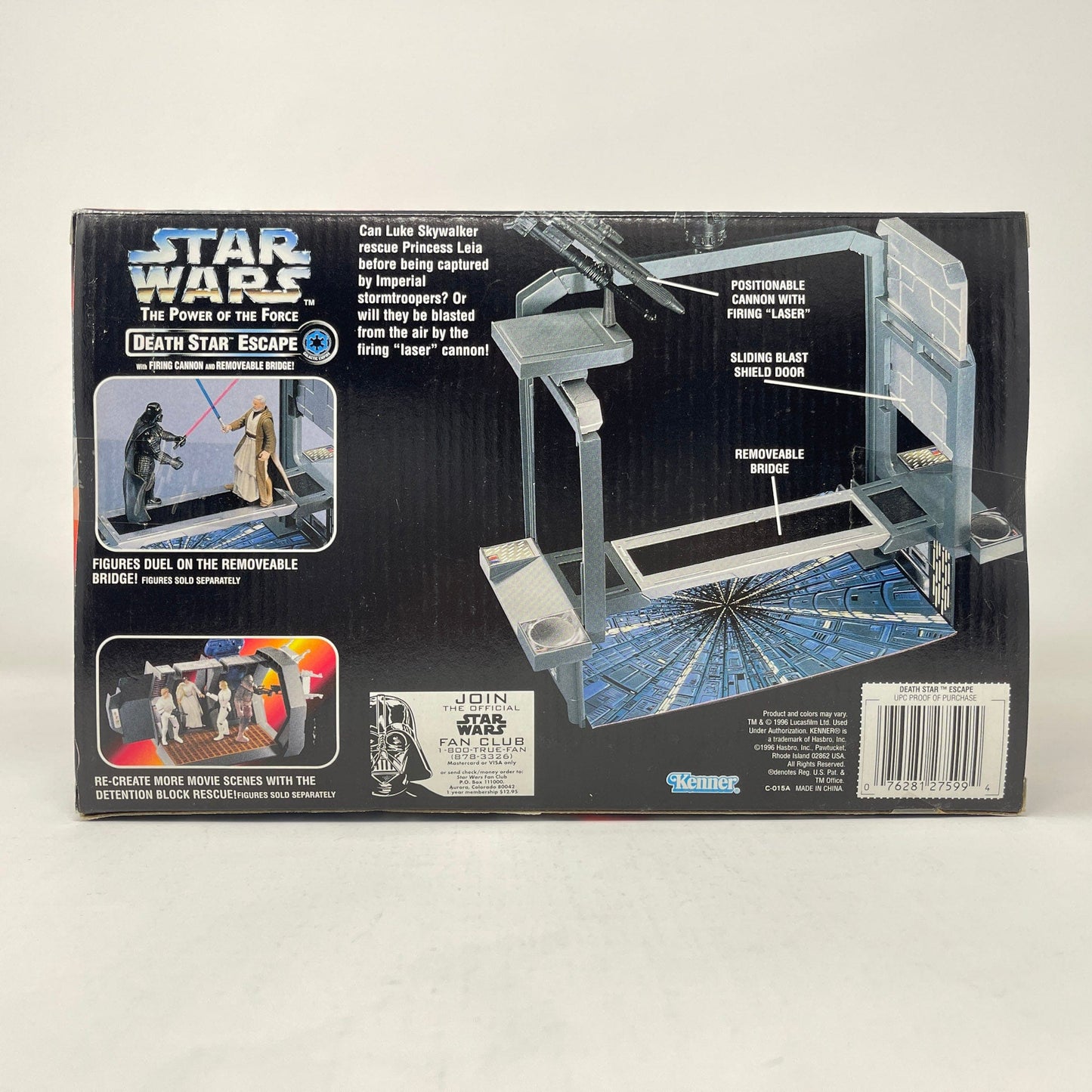 Vintage Hasbro Star Wars Mid Ships Death Star Escape (1996) - Kenner Power of the Force Star Wars Playset - MISB