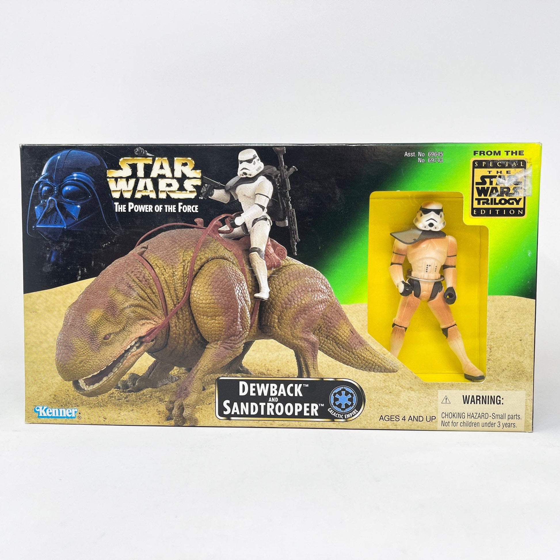 Vintage Hasbro Star Wars Mid Ships Dewback Sandtrooper  - Power of the Force 1997 - Kenner Star Wars Vehicle - MISB