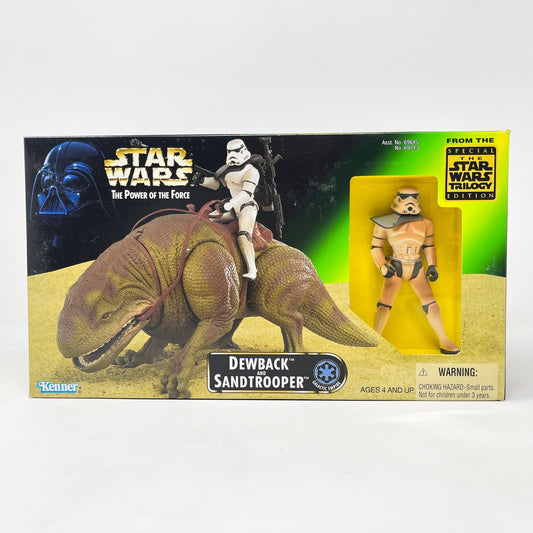 Vintage Hasbro Star Wars Mid Ships Dewback with Sandtrooper  - Power of the Force 1997 - Hasbro Kenner Star Wars (1997)