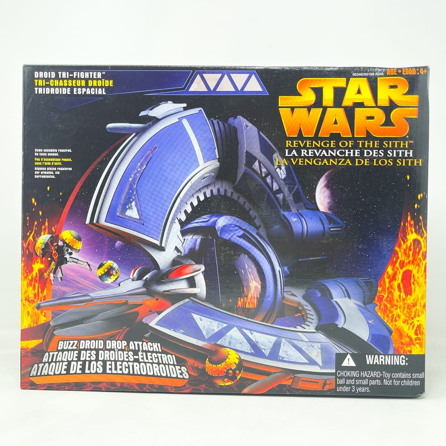 Vintage Hasbro Star Wars Mid Ships Droid Tri-Fighter (2005) – Hasbro Star Wars Revenge of the Sith - Sealed