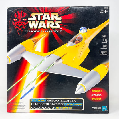 Vintage Hasbro Star Wars Mid Ships Electronic Naboo N-1 Starfighter - Hasbro The Phantom Menace (1999)