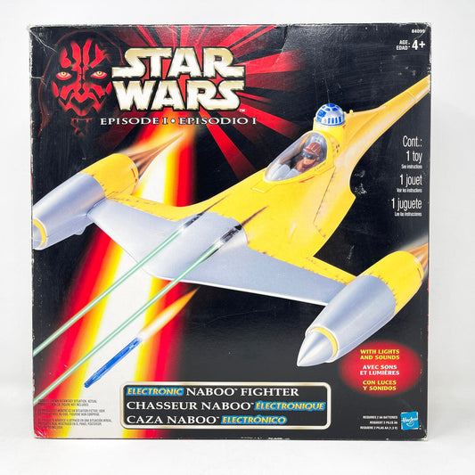 Vintage Hasbro Star Wars Mid Ships Electronic Naboo N-1 Starfighter - TPM Episode 1 (1998) - Hasbro Star Wars  Sealed Vehicle