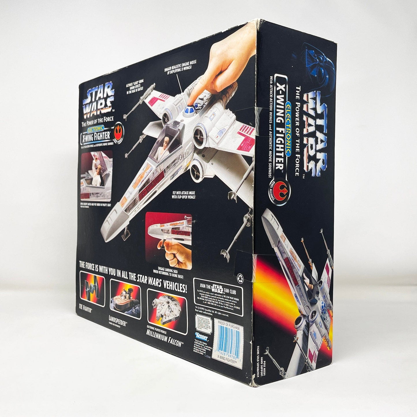 Vintage Hasbro Star Wars Mid Ships Electronic X-Wing Fighter - POTF2 Hasbro 1995 Star Was Vehicle - MISB