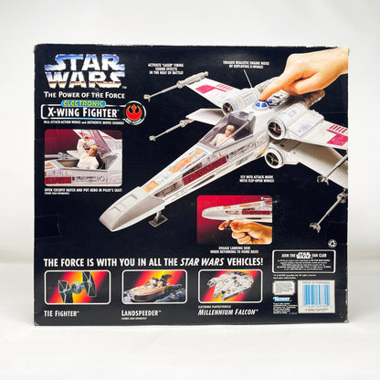 Vintage Hasbro Star Wars Mid Ships Electronic X-Wing Fighter - POTF2 Hasbro 1995 Star Was Vehicle - MISB