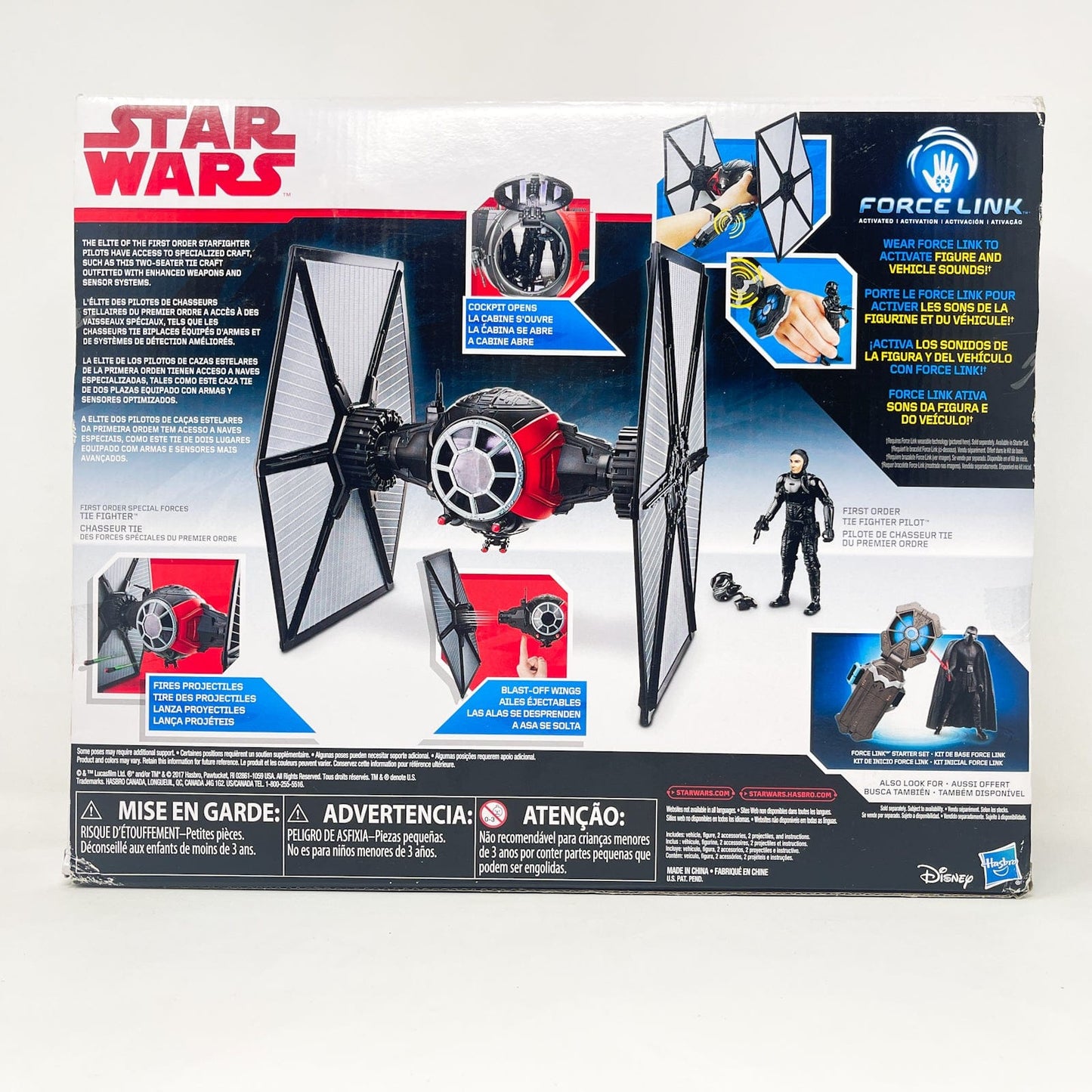 Vintage Hasbro Star Wars Mid Ships First Order Special Forces TIE Fighter – Hasbro Star Wars Force Link (2017)