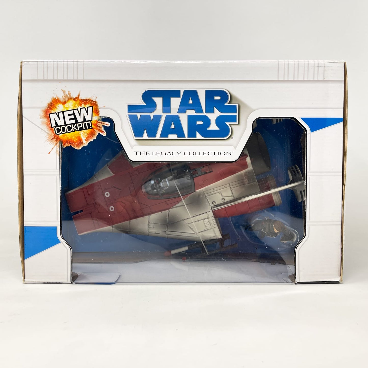 Vintage Hasbro Star Wars Mid Ships Green Leader's A-Wing Fighter – Hasbro Star Wars The Legacy Collection (2008)