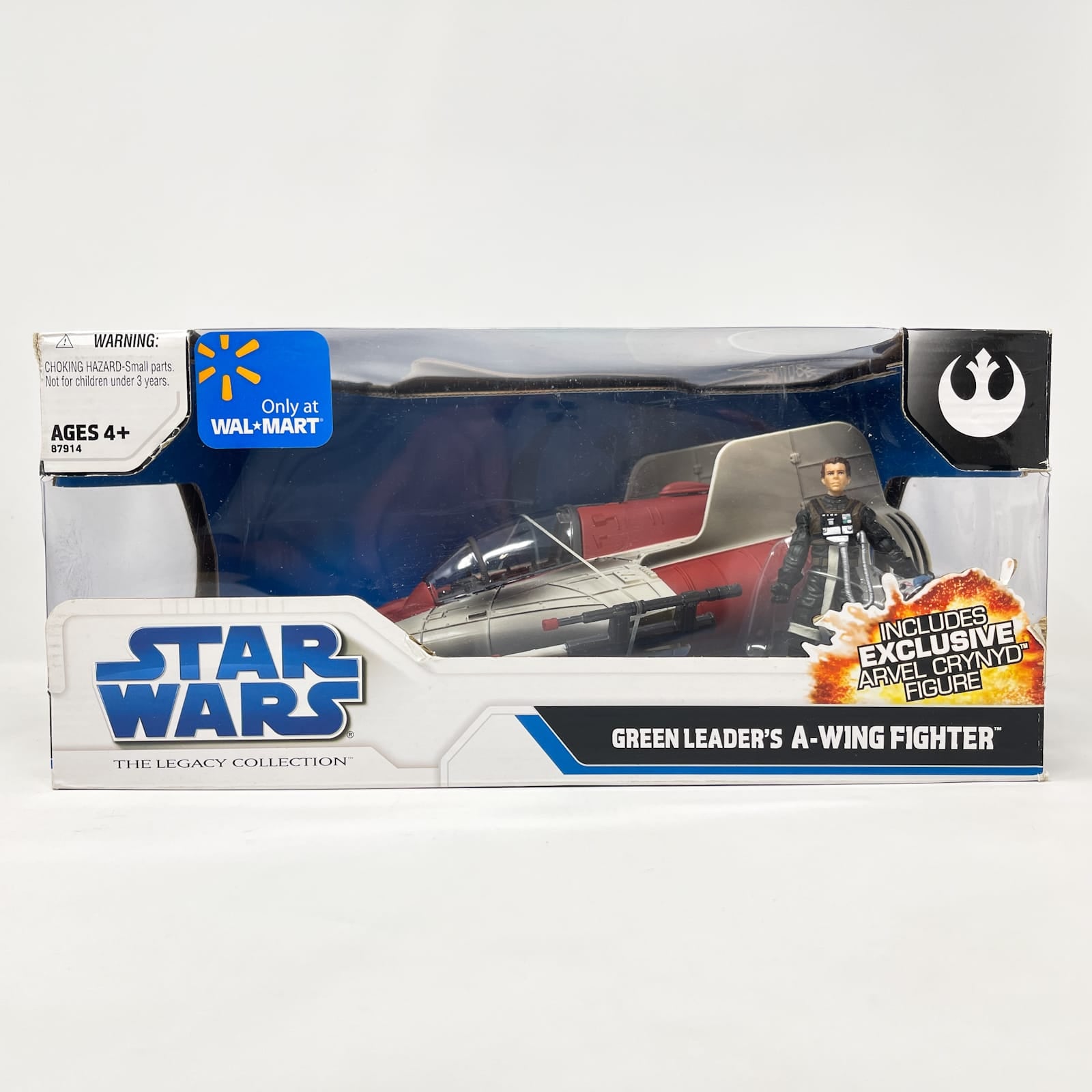 Vintage Hasbro Star Wars Mid Ships Green Leader's A-Wing Fighter – Hasbro Star Wars The Legacy Collection (2008)