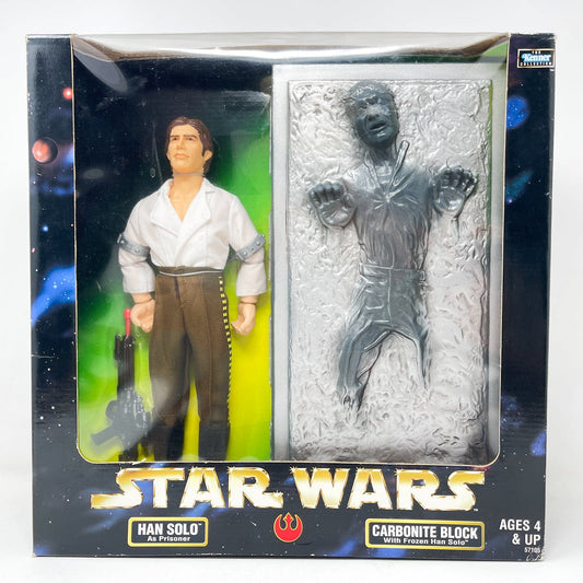 Vintage Hasbro Star Wars Mid Ships Han Solo as Prisoner with Carbonite Block - Hasbro 12 inch POTF2 (1998)