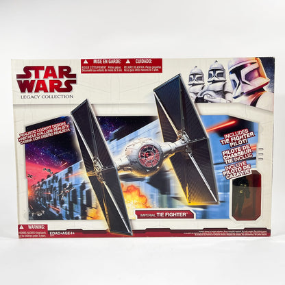 Vintage Hasbro Star Wars Mid Ships Imperial TIE Fighter w/ TIE Pilot - 3.75" Hasbro The Legacy Collection (2009)
