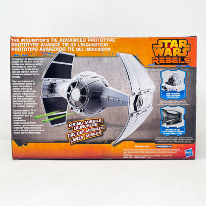 Vintage Hasbro Star Wars Mid Ships Inquisitor's TIE Advanced Prototype  (2014) - Hasbro Rebels 3.75" Ship - Open Box