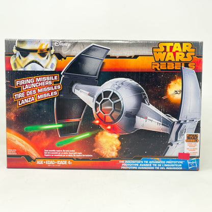 Vintage Hasbro Star Wars Mid Ships Inquisitor's TIE Advanced Prototype  (2014) - Hasbro Rebels 3.75" Ship - Open Box
