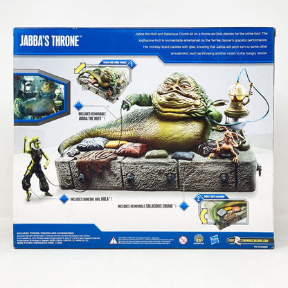 Vintage Hasbro Star Wars Mid Ships Jabba's Throne w/ Oola & Salacious Crumb - Hasbro Clone Wars (2010)
