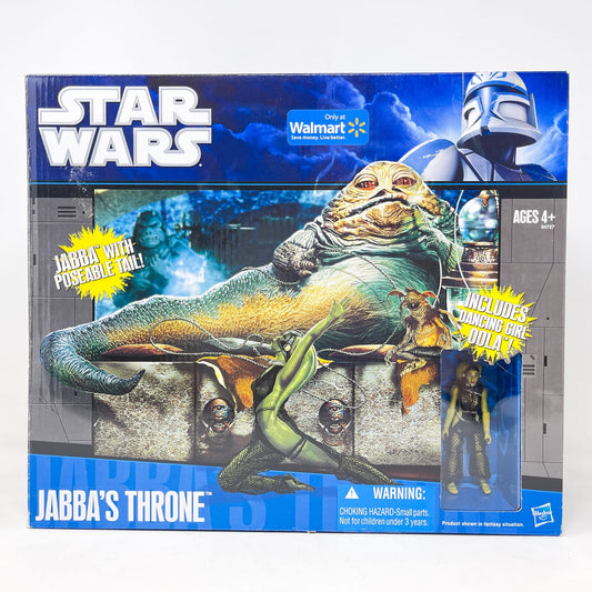 Vintage Hasbro Star Wars Mid Ships Jabba's Throne w/ Oola & Salacious Crumb - Hasbro Clone Wars (2010)