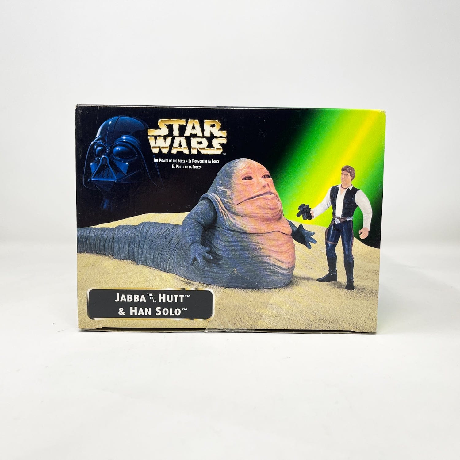 Vintage Hasbro Star Wars Mid Ships Jabba the Hutt w/ Han Solo - POTF2 Hasbro 1997 Star Was Sealed Box