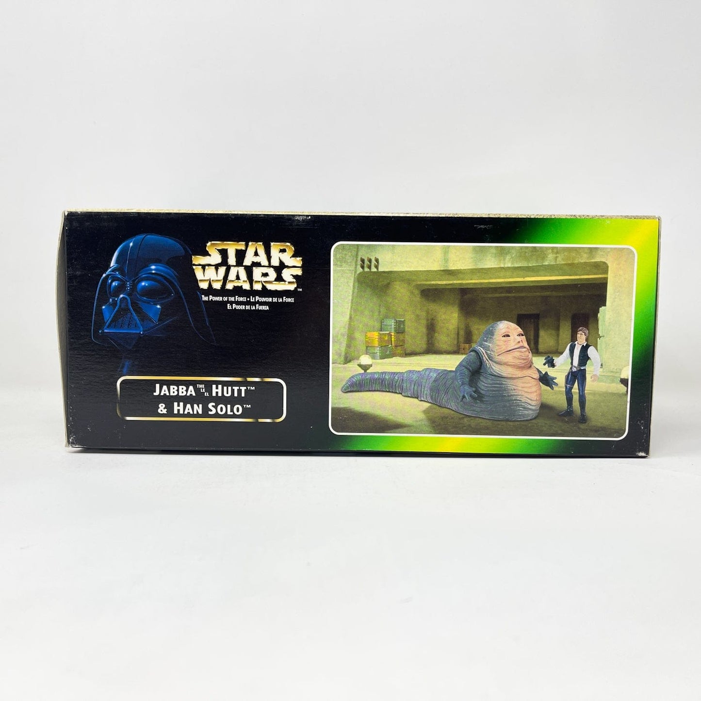Vintage Hasbro Star Wars Mid Ships Jabba the Hutt w/ Han Solo - POTF2 Hasbro 1997 Star Was Sealed Box