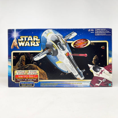 Vintage Hasbro Star Wars Mid Ships Jango Fett's Slave 1 Ship (2001) - Hasbro Saga Collection Attack of the Clones - MISB