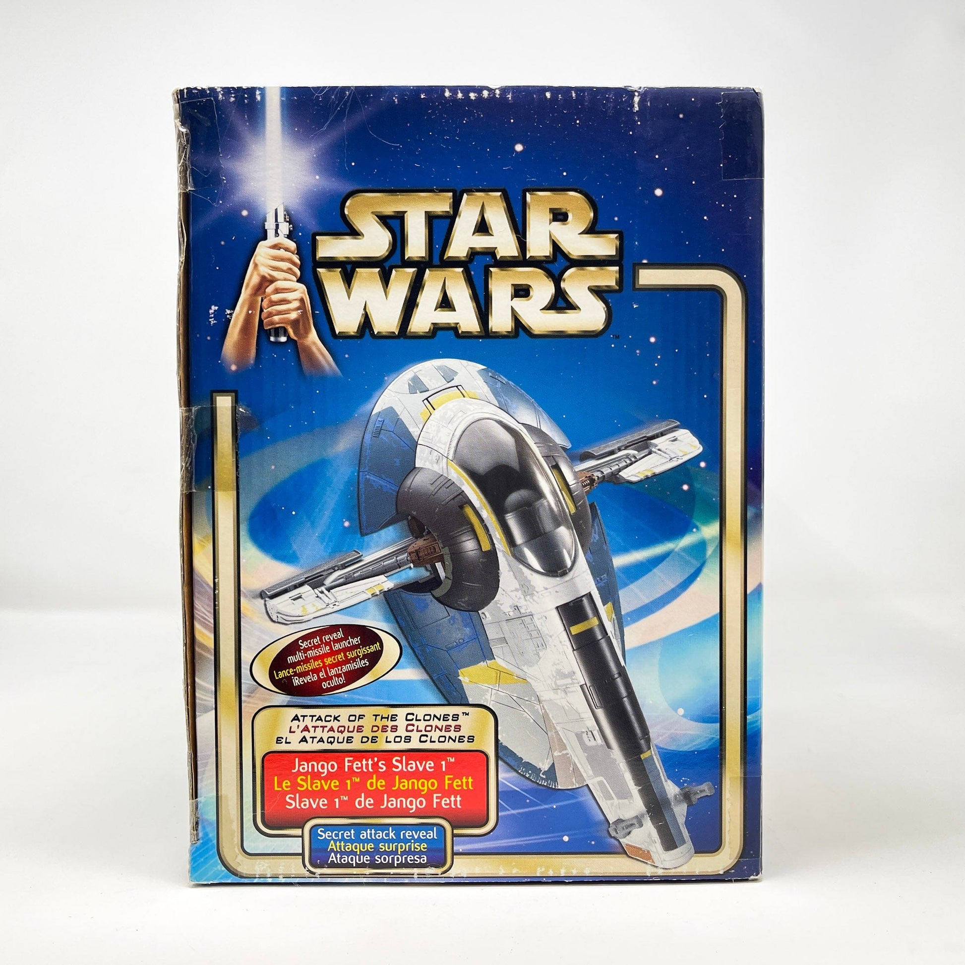 Vintage Hasbro Star Wars Mid Ships Jango Fett's Slave 1 Ship (2001) - Hasbro Saga Collection Attack of the Clones - MISB