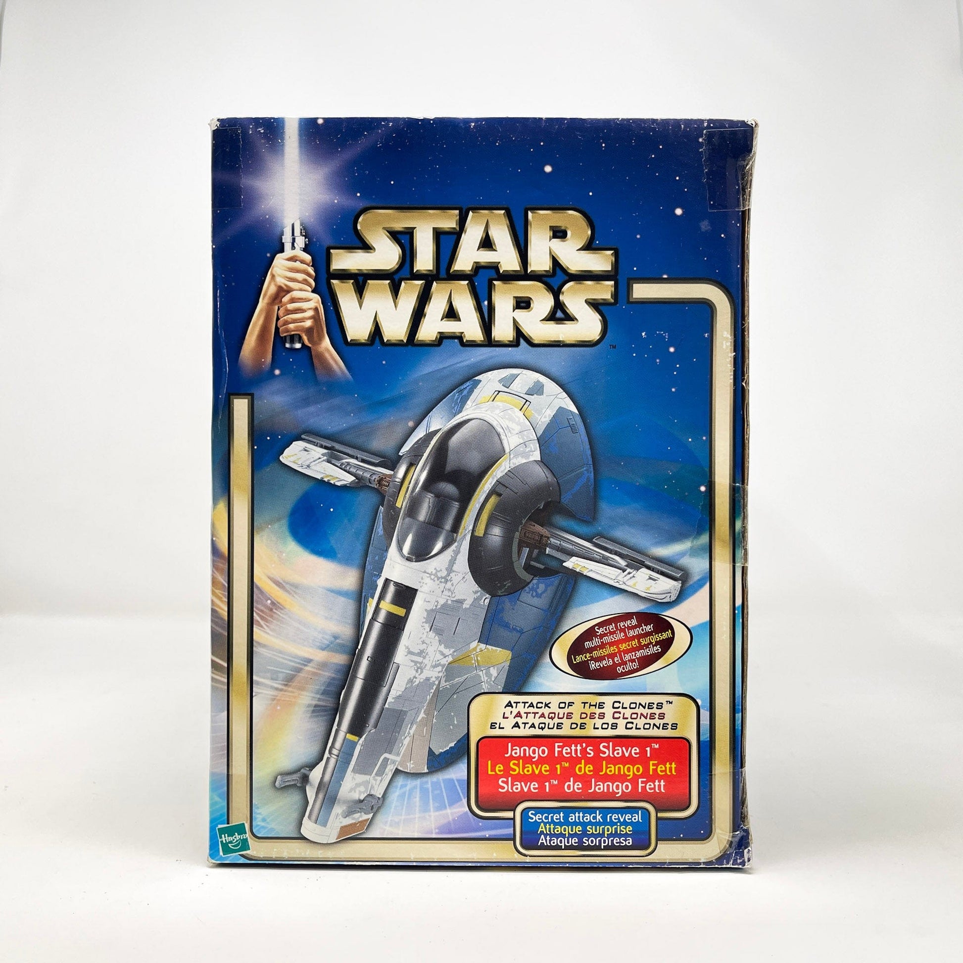 Vintage Hasbro Star Wars Mid Ships Jango Fett's Slave 1 Ship (2001) - Hasbro Saga Collection Attack of the Clones - MISB