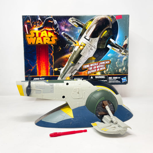 Vintage Hasbro Star Wars Mid Ships Jango Fett Slave 1 Ship - Hasbro Attack of the Clones (2013) - Open Box