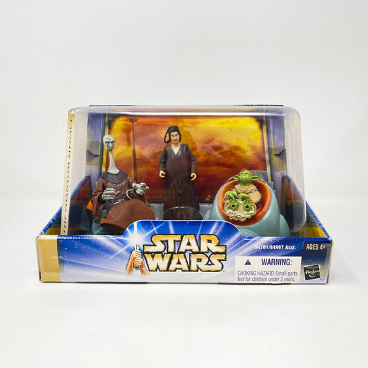 Vintage Hasbro Star Wars Mid Ships Jedi High Council (B) Scene 2 of 2 (2003) - Hasbro SAGA Collection Screen Scenes
