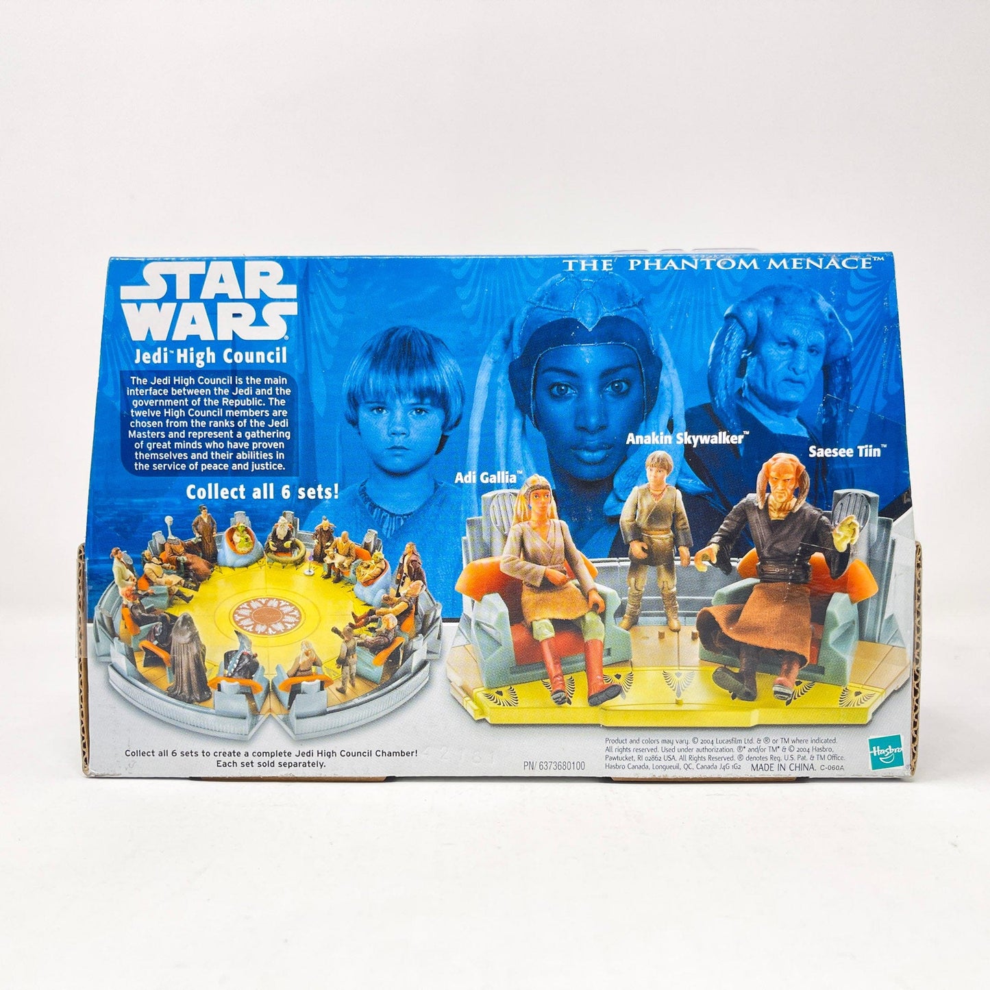 Vintage Hasbro Star Wars Mid Ships Jedi High Council (E) 3 of 4 (2004) Hasbro Original Trilogy Collection Screen Scenes