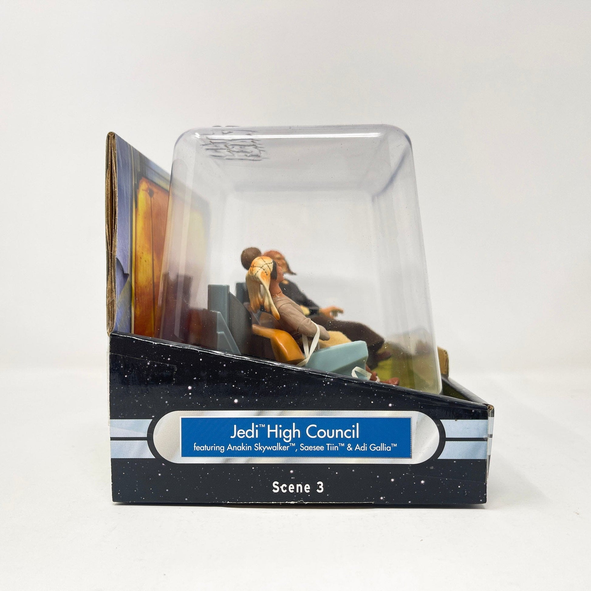 Vintage Hasbro Star Wars Mid Ships Jedi High Council (E) 3 of 4 (2004) Hasbro Original Trilogy Collection Screen Scenes