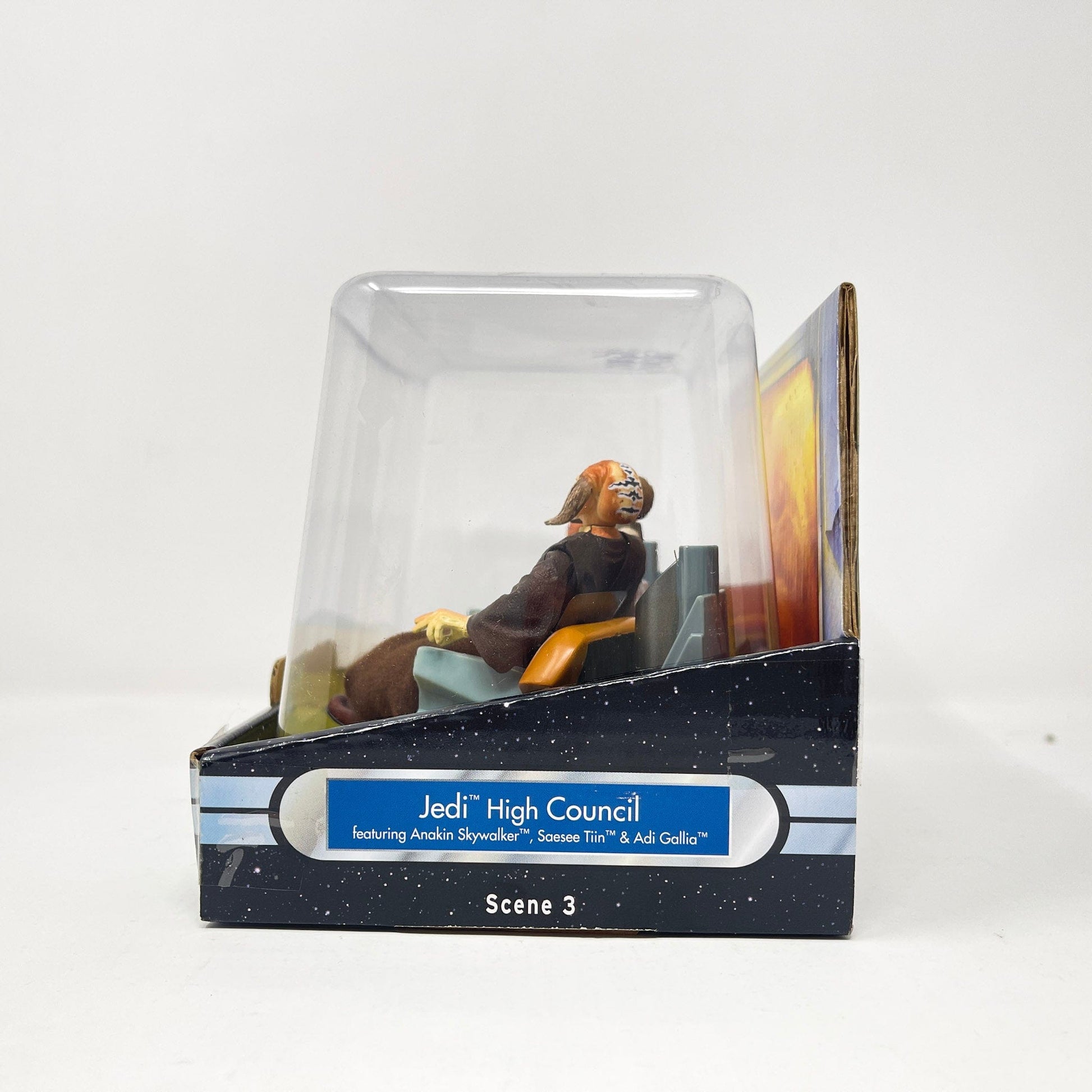 Vintage Hasbro Star Wars Mid Ships Jedi High Council (E) 3 of 4 (2004) Hasbro Original Trilogy Collection Screen Scenes