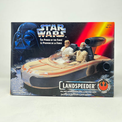 Vintage Hasbro Star Wars Mid Ships Landspeeder (1995) - Kenner Power of the Force (Canadian Box) Star Was Vehicle - MIOP