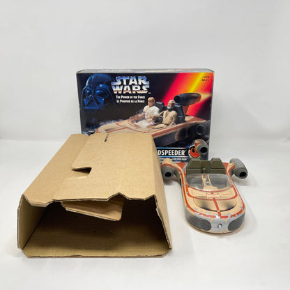 Vintage Hasbro Star Wars Mid Ships Landspeeder (1995) - Kenner Power of the Force (Canadian Box) Star Was Vehicle - MIOP