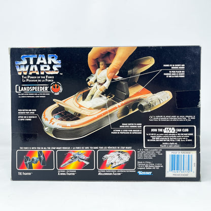 Vintage Hasbro Star Wars Mid Ships Landspeeder (1995) - Kenner Power of the Force (Canadian Box) Star Was Vehicle - MIOP