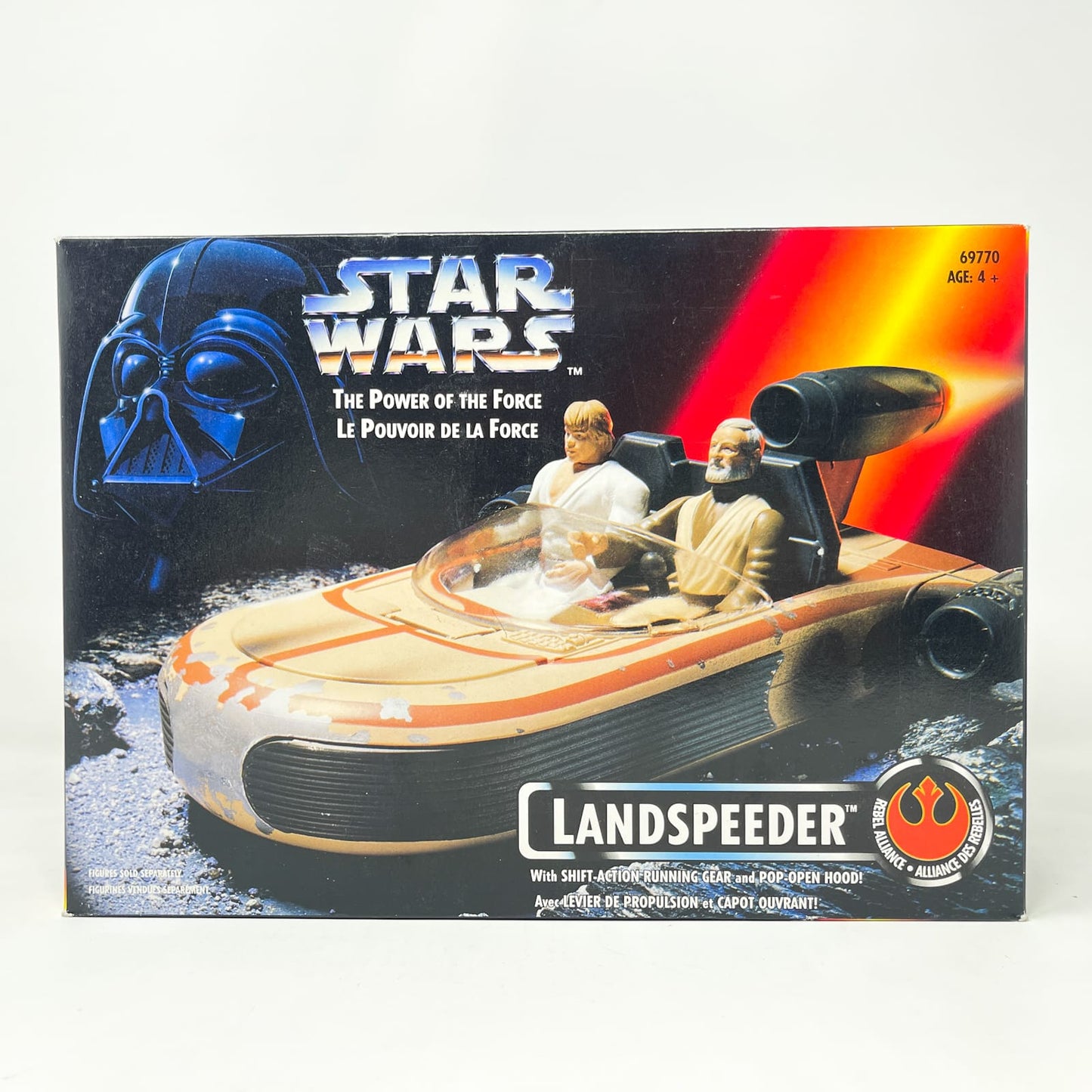 Vintage Hasbro Star Wars Mid Ships Landspeeder (1995) - Kenner Power of the Force (Canadian Box) Star Was Vehicle - MIOP