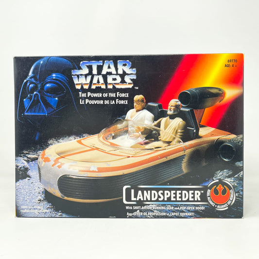 Vintage Hasbro Star Wars Mid Ships Landspeeder (1995) - Kenner Power of the Force (Canadian Box) Star Was Vehicle - MIOP