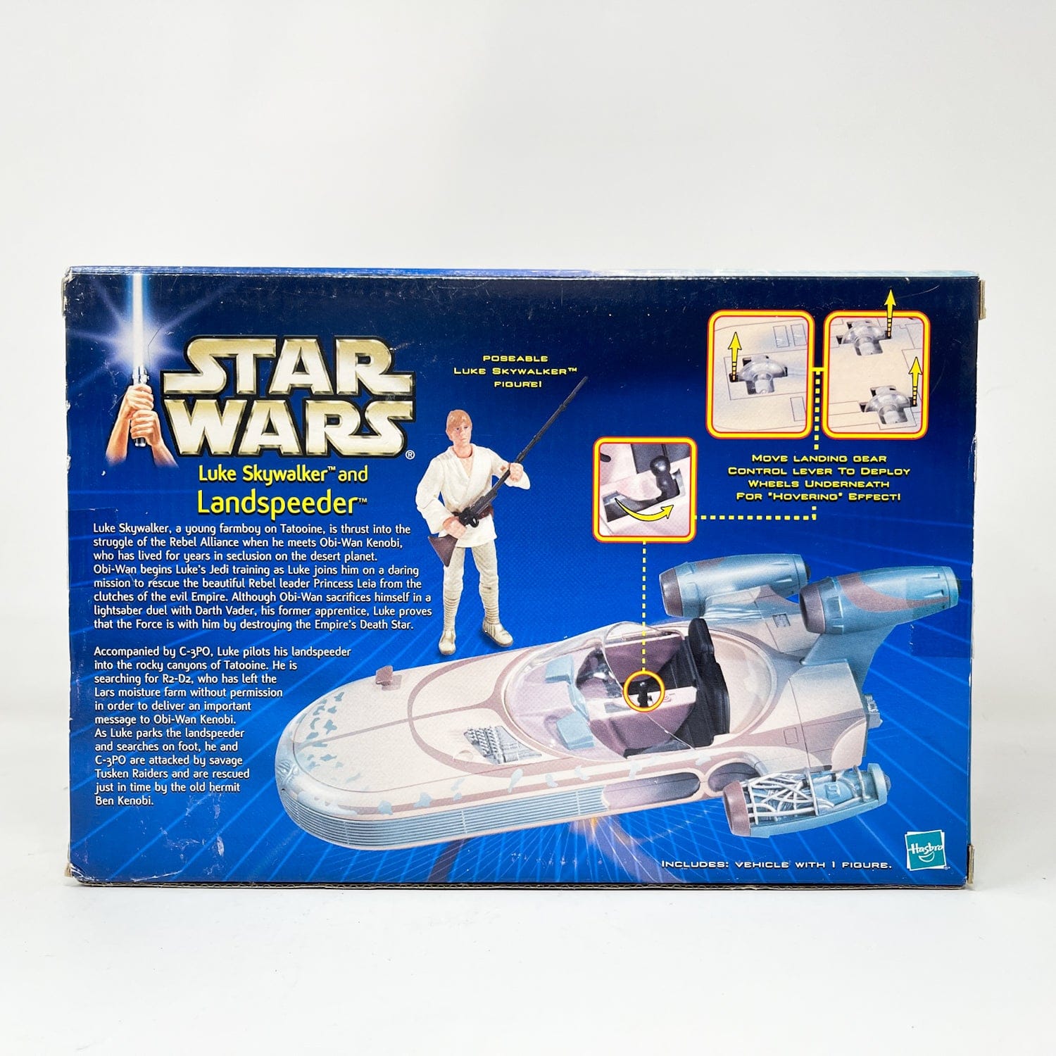 Luke Skywalker & Landspeeder – Hasbro Star Wars SAGA Series (2002