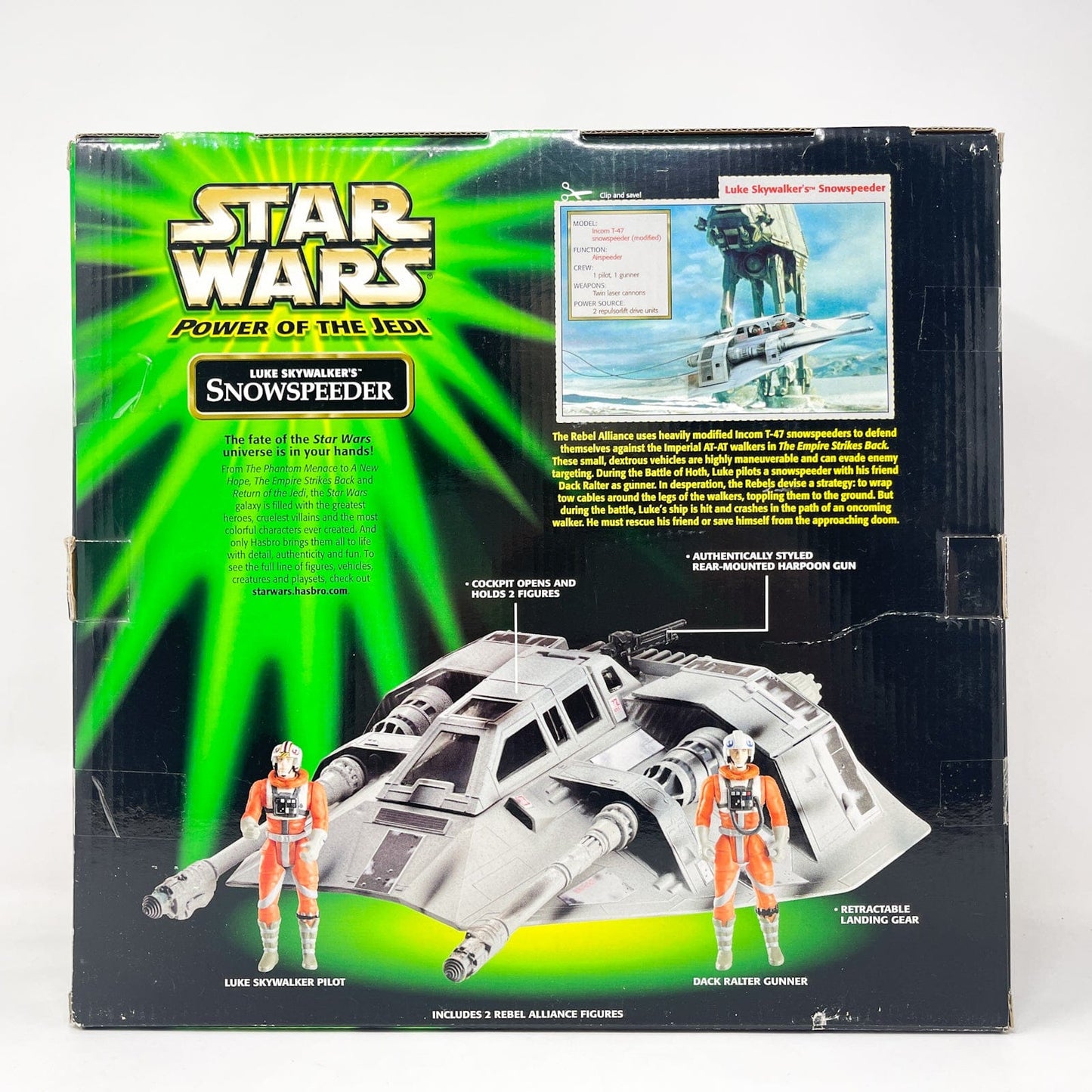 Vintage Hasbro Star Wars Mid Ships Luke Skywalker's Snowspeeder – Hasbro Power of the Jedi (2001)