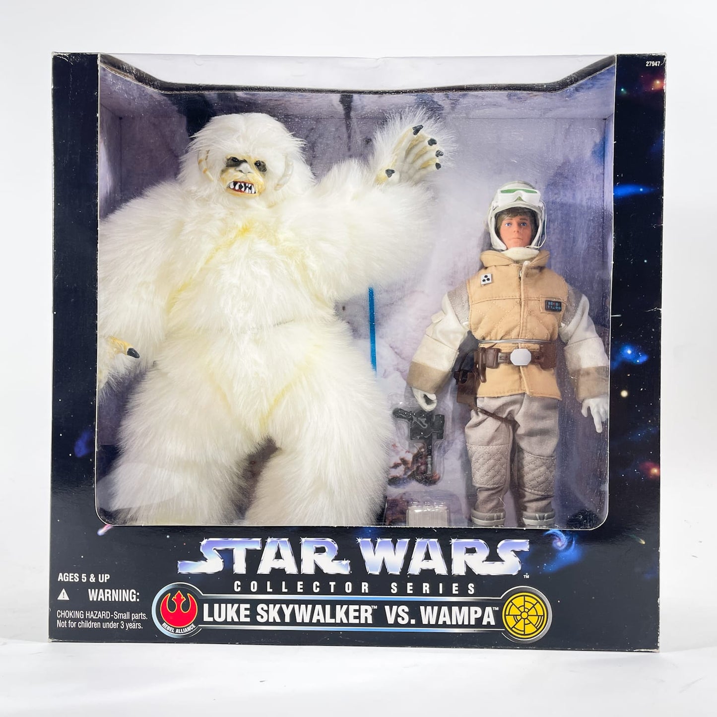 Vintage Hasbro Star Wars Mid Ships Luke Skywalker & Wampa (1997) - Hasbro 12" Collector Series MIB