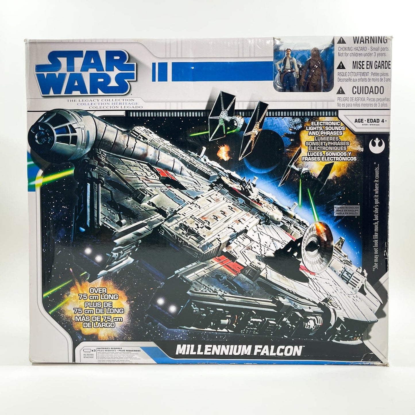 Vintage Hasbro Star Wars Mid Ships Millennium Falcon (2008) Ship - Hasbro Legacy Collection Star Wars Vehicle - MISB