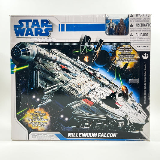 Vintage Hasbro Star Wars Mid Ships Millennium Falcon (2008) Ship - Hasbro Legacy Collection Star Wars Vehicle - MISB