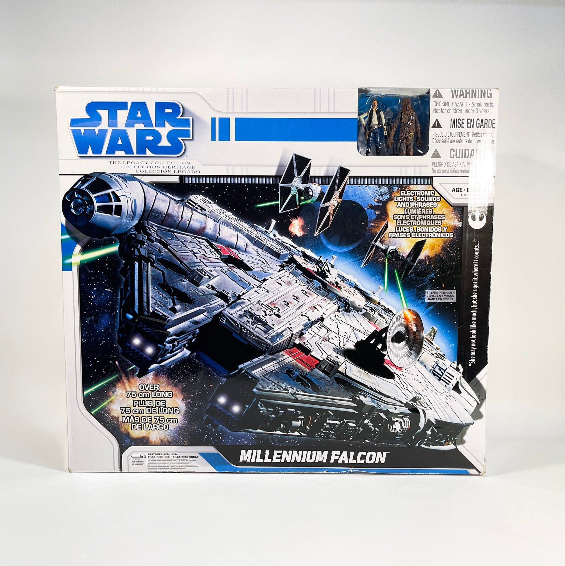 Vintage Hasbro Star Wars Mid Ships Millennium Falcon (2008) Ship - Hasbro Legacy Collection Star Wars Vehicle - MISB