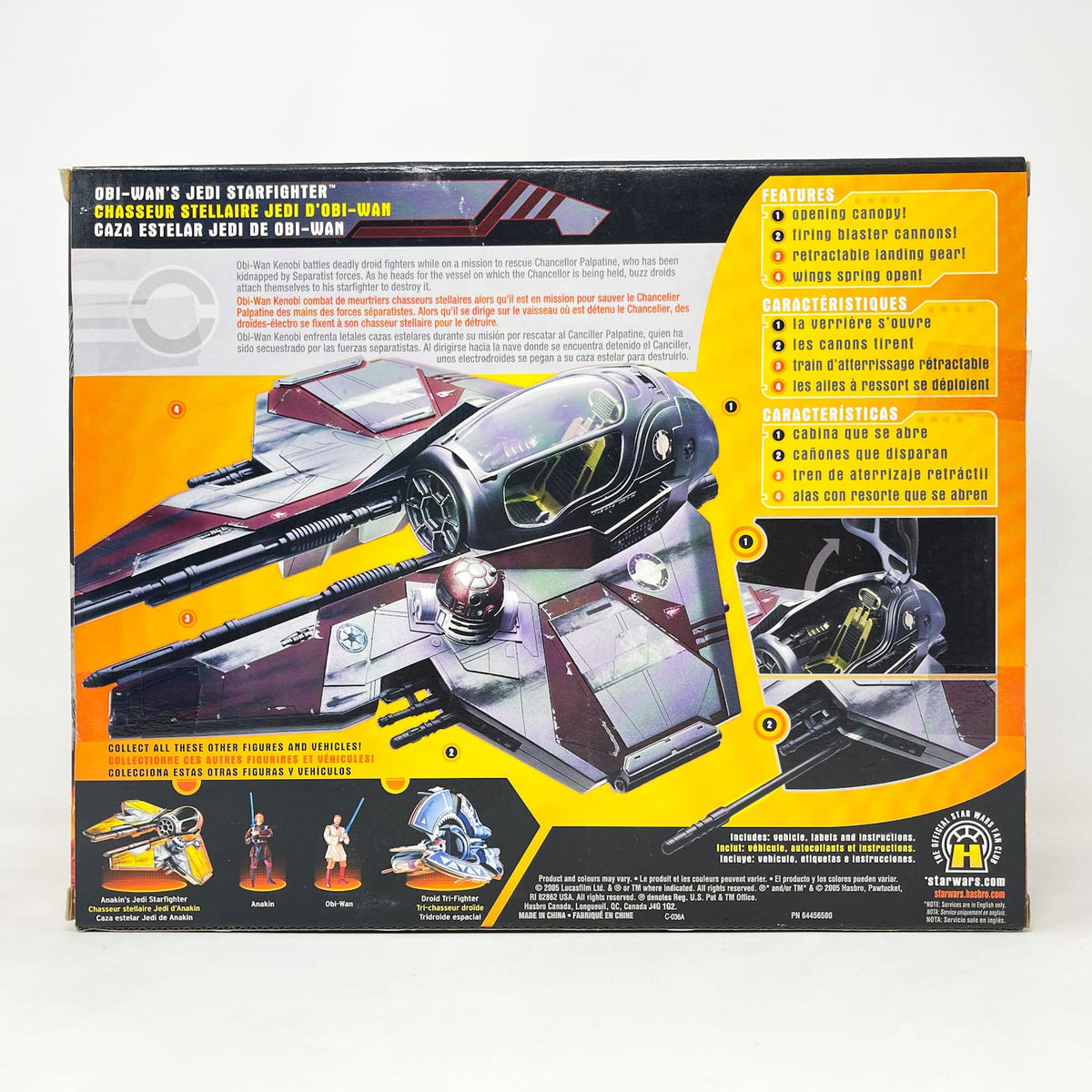 Vintage Hasbro Star Wars Mid Ships Obi-Wan's Jedi Starfighter 2025 – Hasbro Star Wars Revenge of the Sith - Sealed