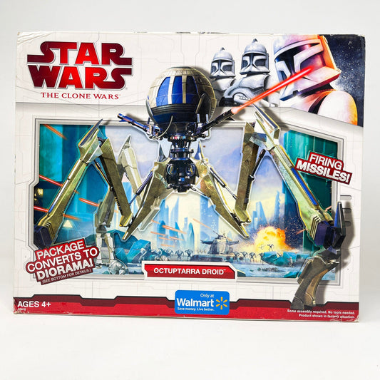 Vintage Hasbro Star Wars Mid Ships Octupatarra Droid (2009) Walmart Exclusive - 3.75" Hasbro The Clone Wars MISB