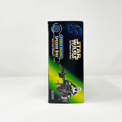 Vintage Hasbro Star Wars Mid Ships Power Racing Speeder Bike w/ Scout Trooper (1997) - POTF2 - Sealed