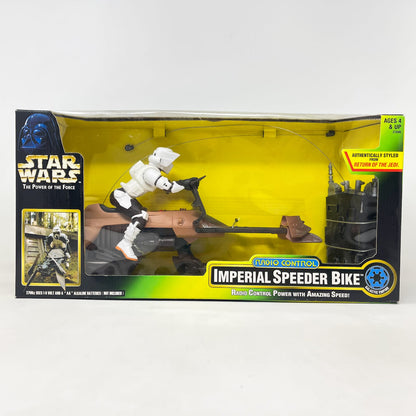 Vintage Hasbro Star Wars Mid Ships Radio Controlled Imperial Speeder Bike 1997 - Hasbro POTF2 - Sealed