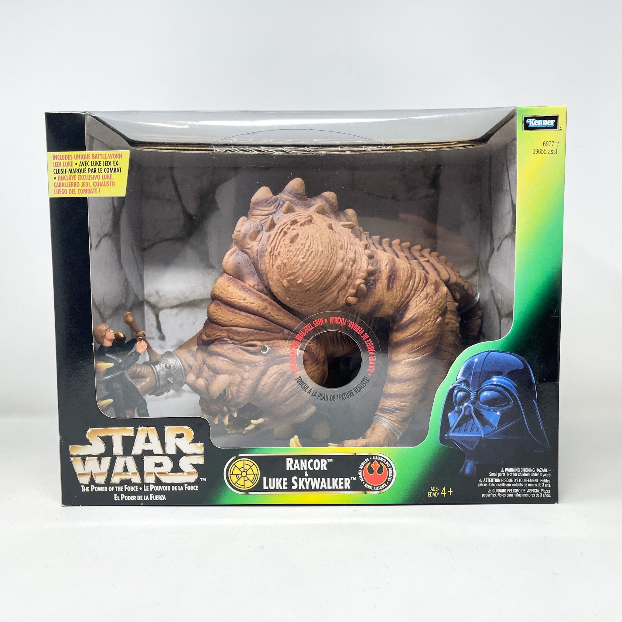 97'Kenner/STARWARS POTF·RANCOR(Unopened) Star Wars Power of the Force 2 Rancor & Luke Skywalker 1998