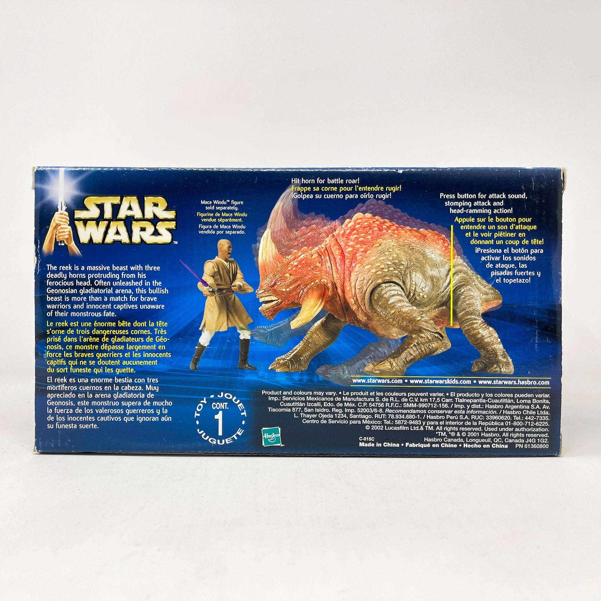 Vintage Hasbro Star Wars Mid Ships Reek Arena Battle Beast (2002) - Hasbro Saga Collection Attack of the Clones - MISB