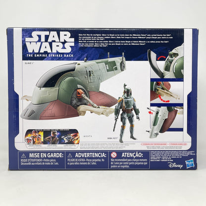 Vintage Hasbro Star Wars Mid Ships Slave 1 with Boba Fett  (2015) - Hasbro TFA Series Star Wars Vehicle - MISB