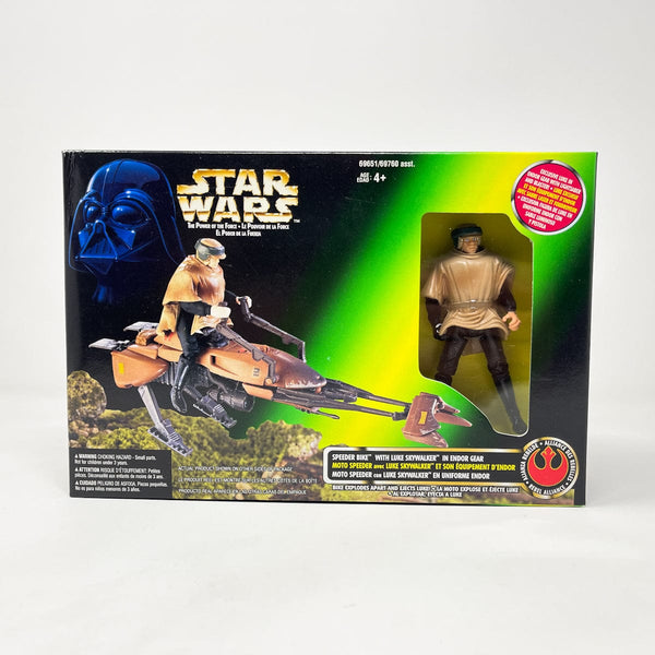 2001 Hasbro New Star Wars POTJ Speeder Bike with Luke Skywalker store 12