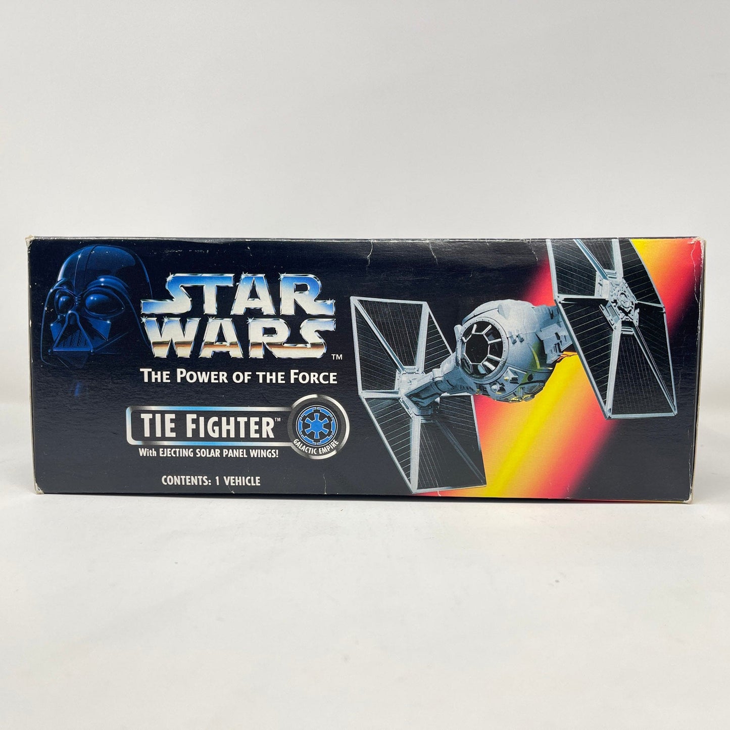 Vintage Hasbro Star Wars Mid Ships TIE Fighter (1995) - Kenner Power of the Force (Canadian Box) Vehicle - MIOP