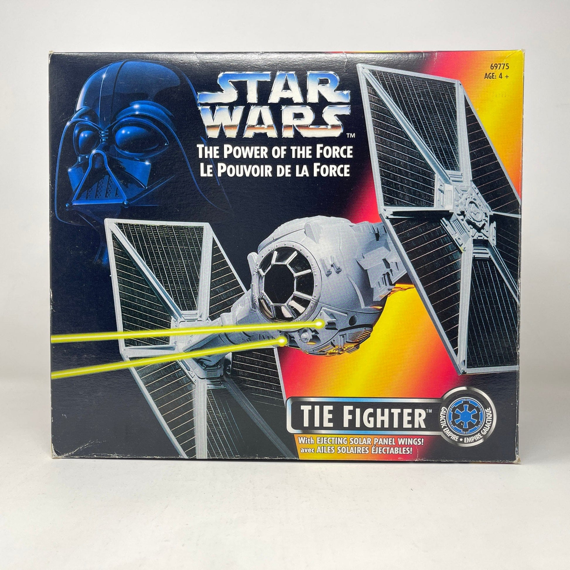 Vintage Hasbro Star Wars Mid Ships TIE Fighter (1995) - Kenner Power of the Force (Canadian Box) Vehicle - MIOP