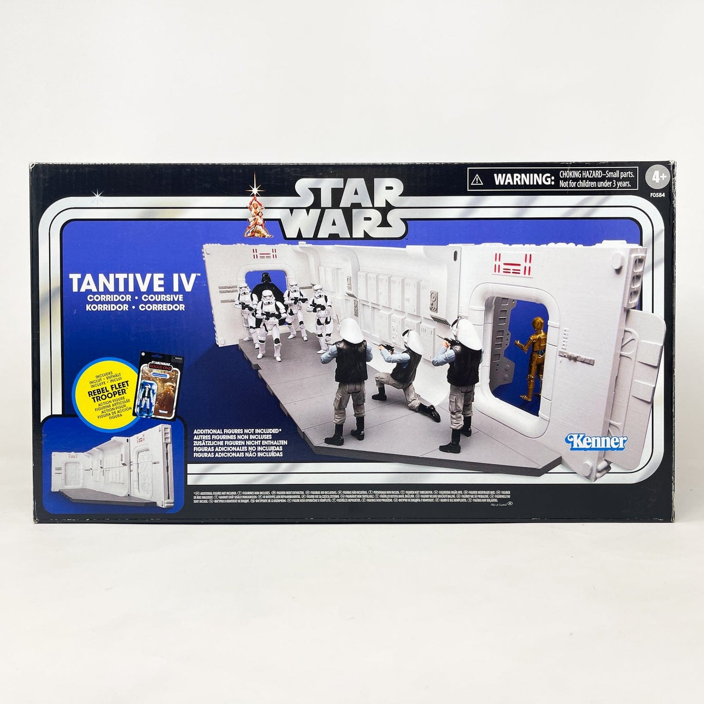 Vintage Hasbro Star Wars Mid Ships VC A New Hope Tantive IV Corridor w/ VC183 Rebel Fleet Trooper - Hasbro Star Wars Playset